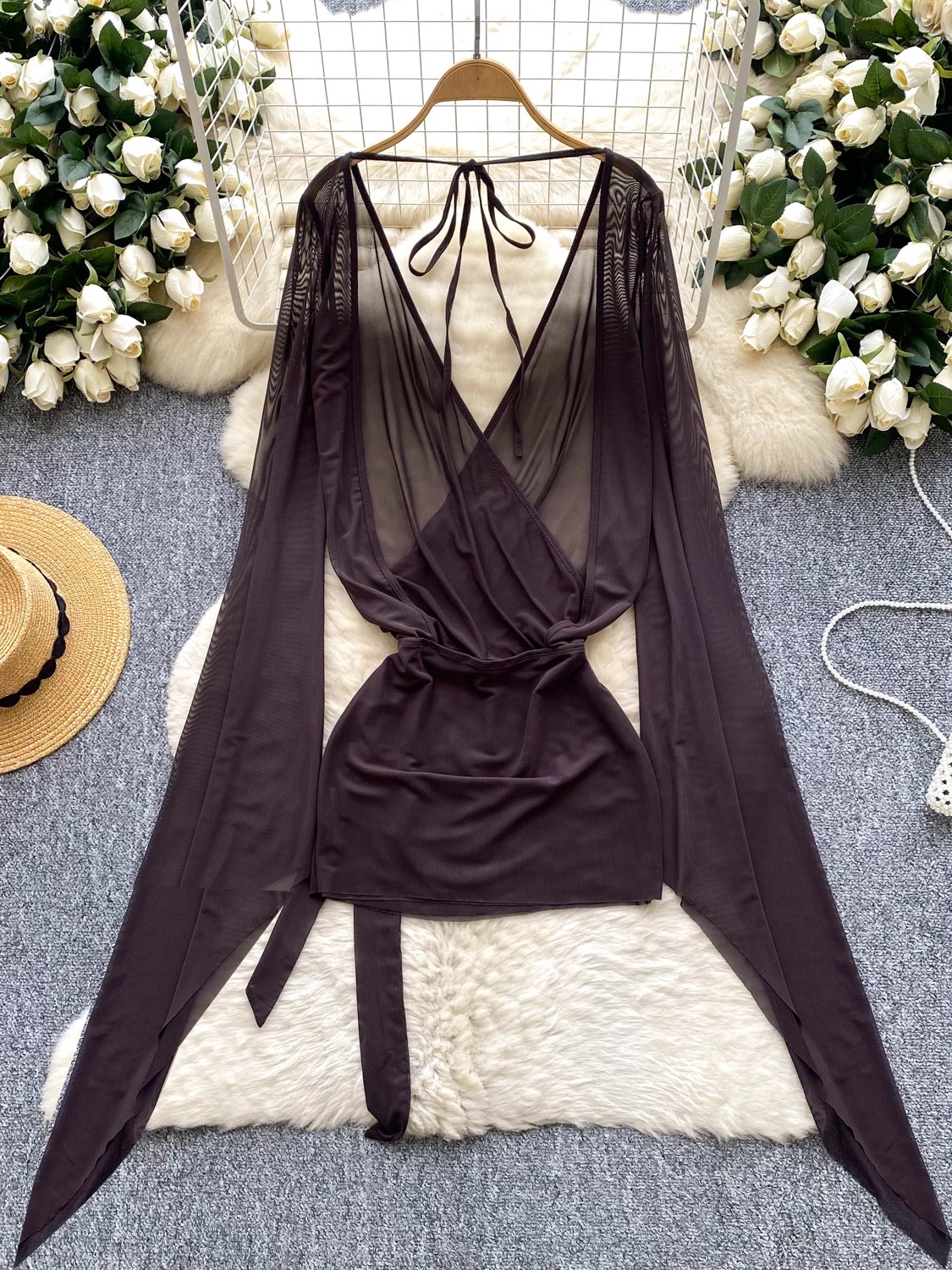 Perfect night mesh dress  CD732 image