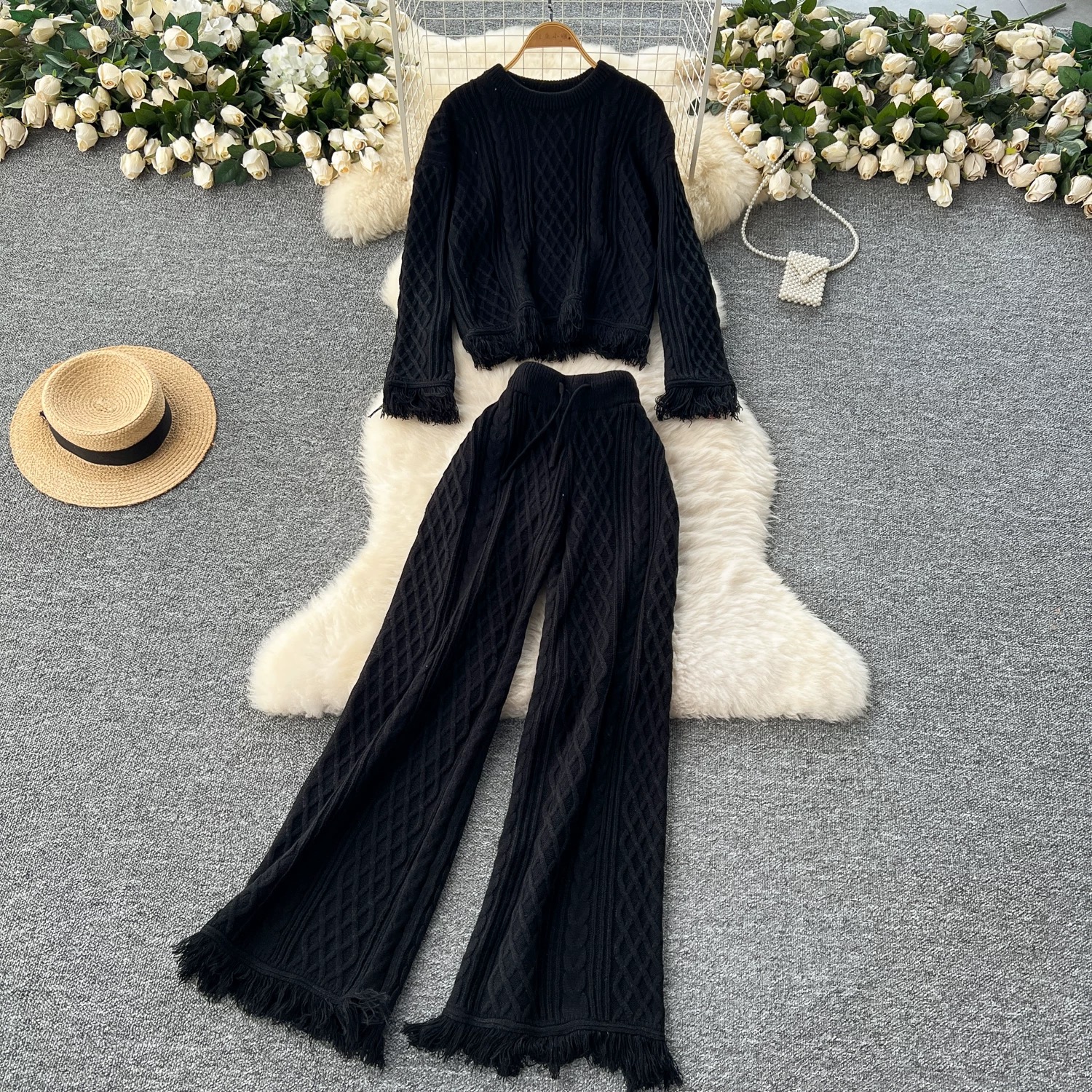 Time to lounge knitted set KTP265 image