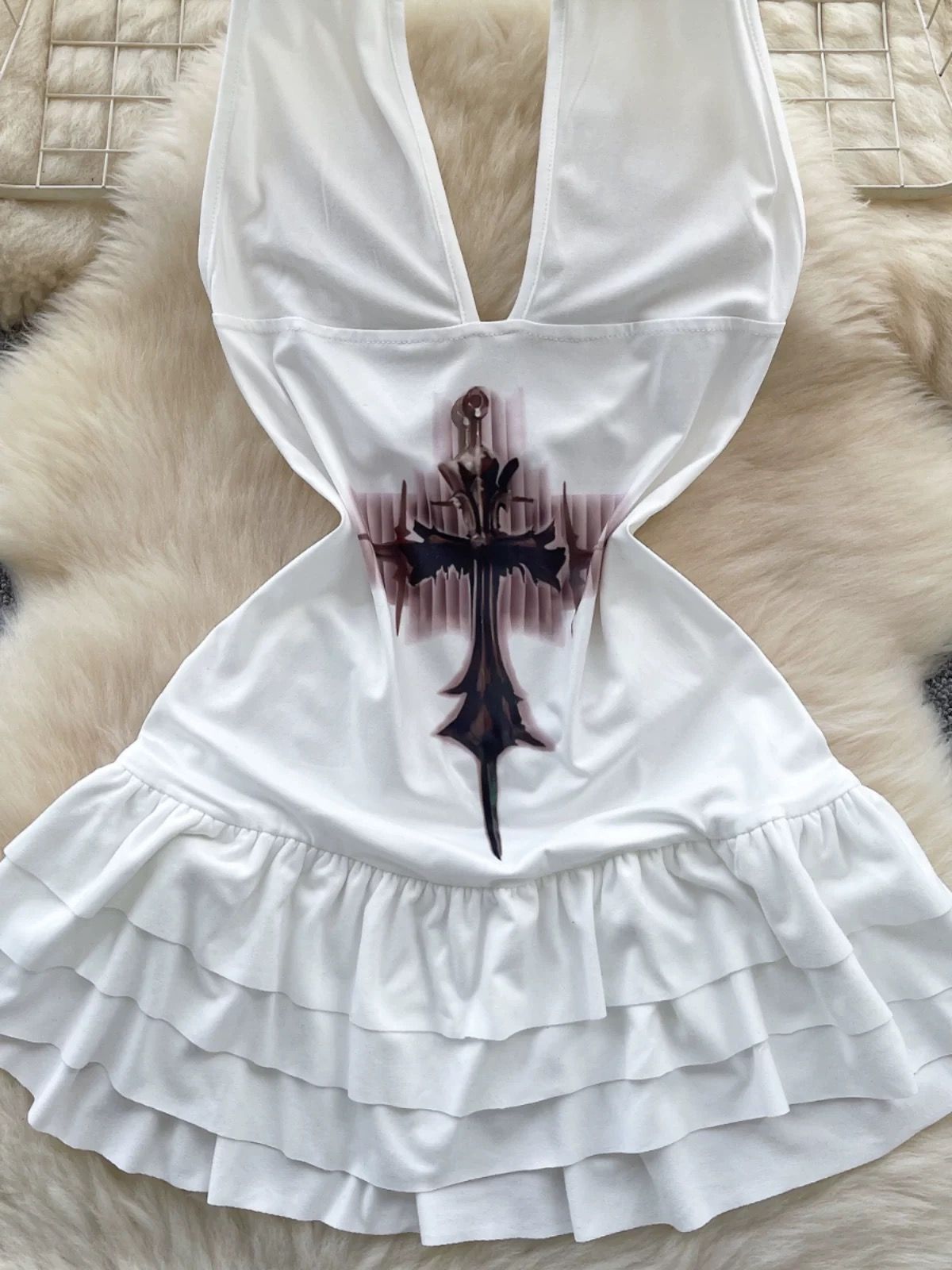 Solid abstract Halloween dress CD907 image