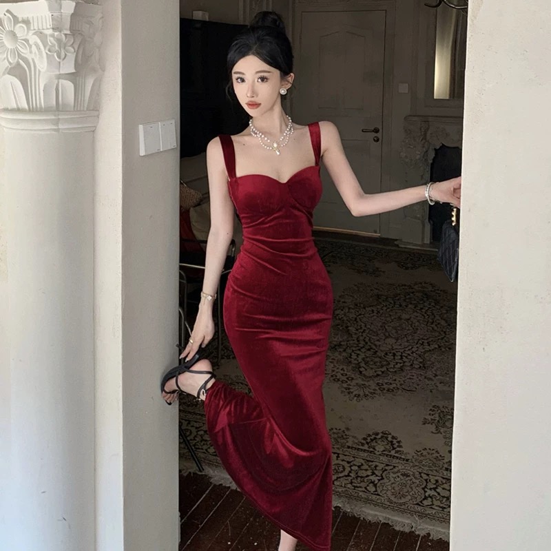 Motion babe velvet dress EBC132 image