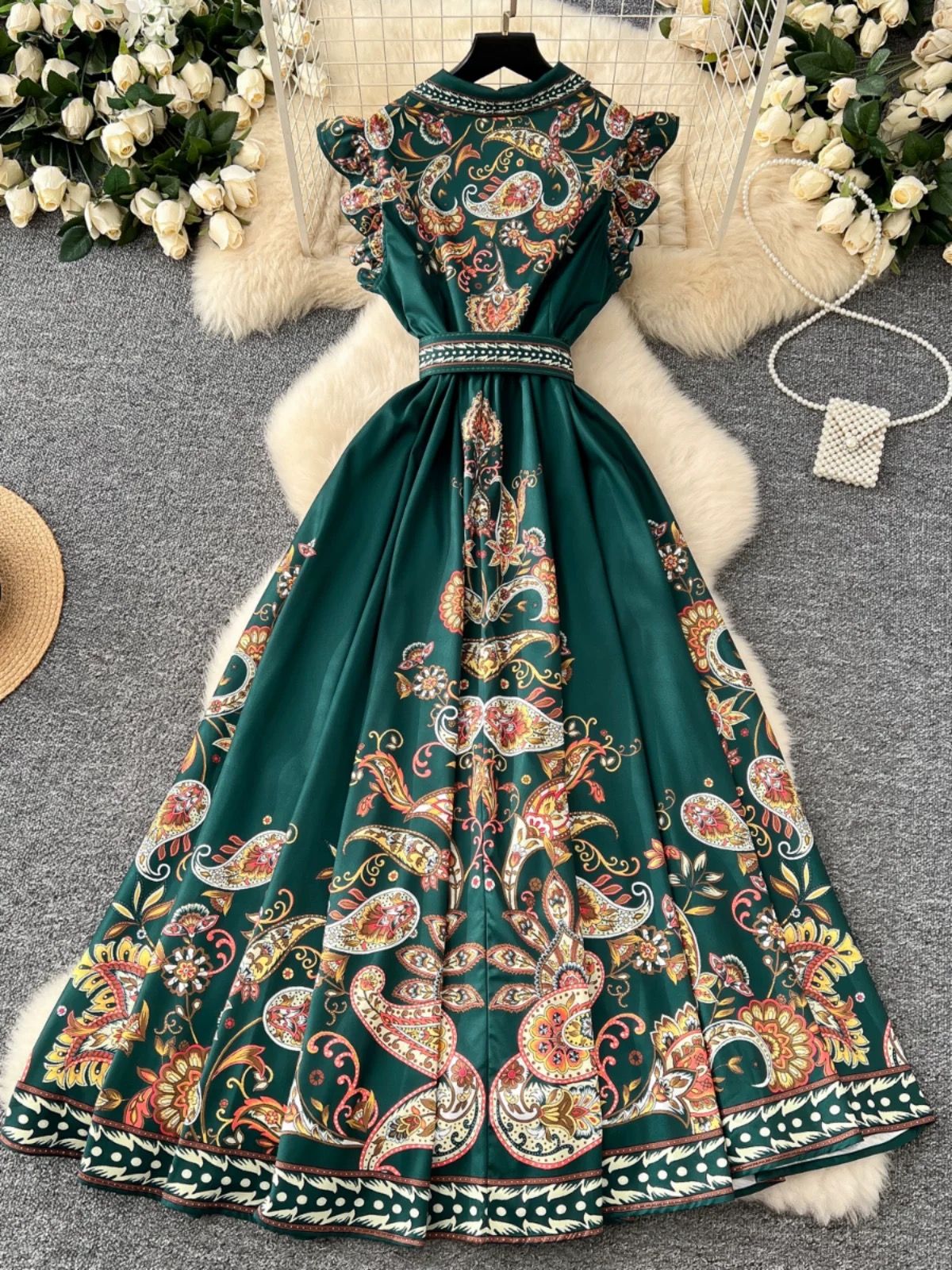 Unforgettable nights print dress ED173 image