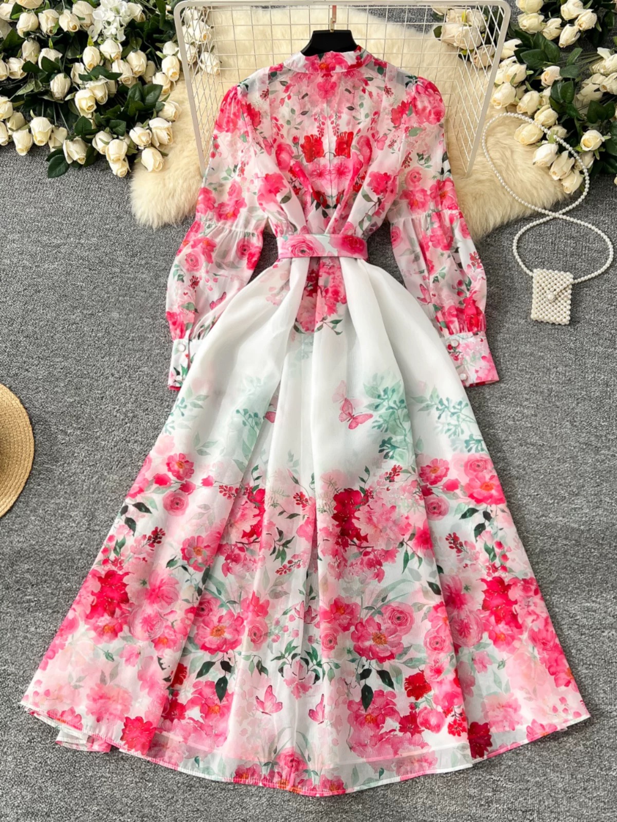 Must be heaven print dress ED175 image