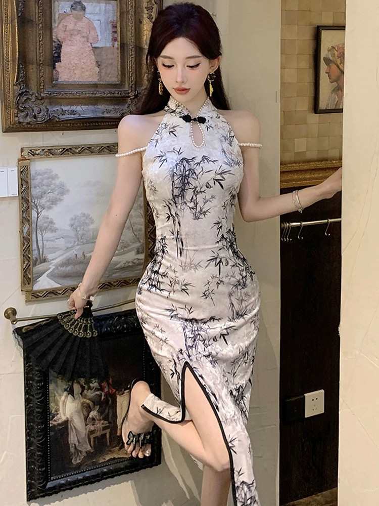 Luxury views qipao dress Q185 image