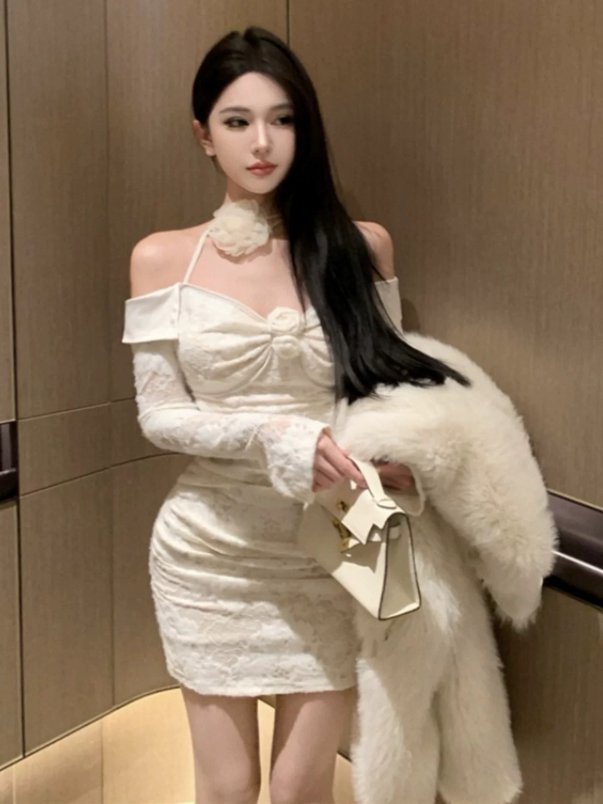 Stranded in paradise lace dress CBC1395 image