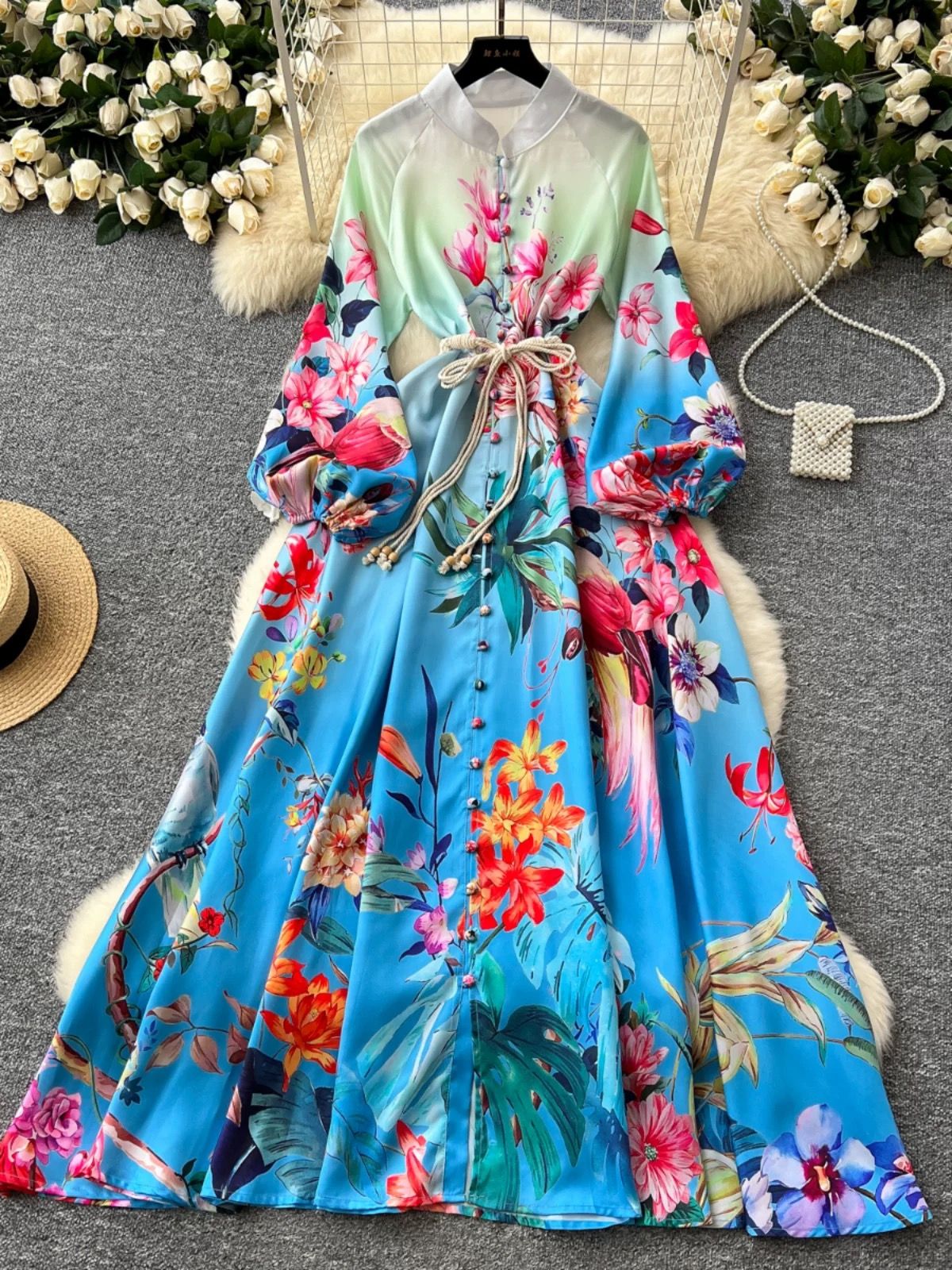 Far from over print dress ED180 image