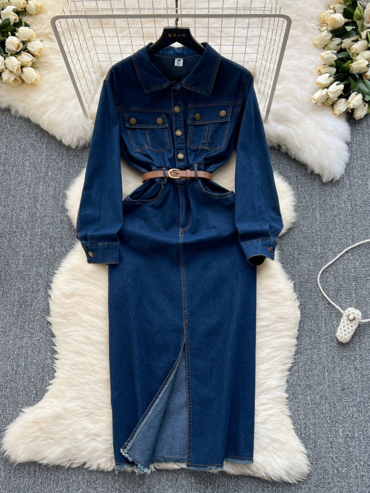 Black love dress & belt DBC20 image