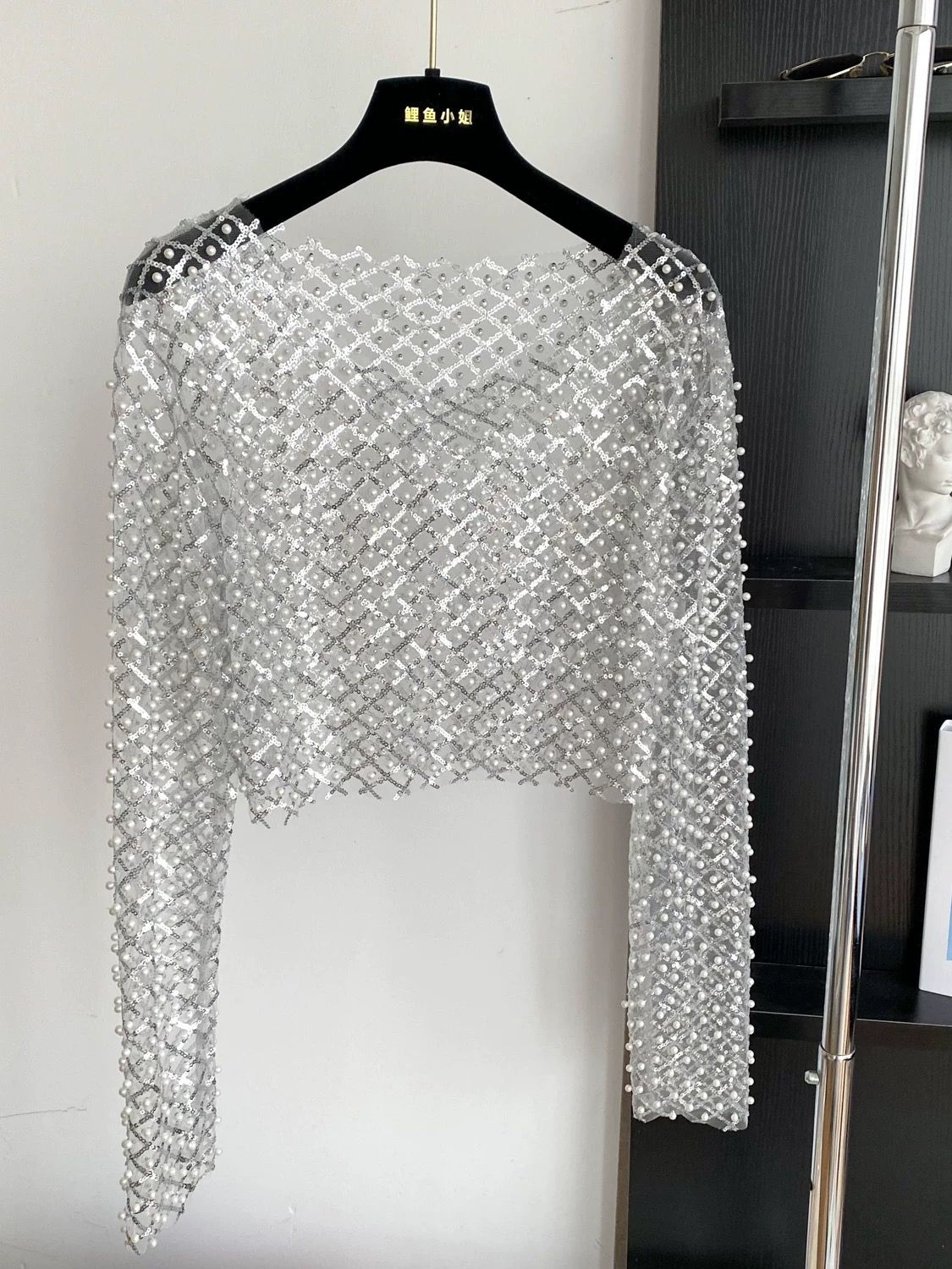 Cash rules pearls & sequin top CTO1033 image