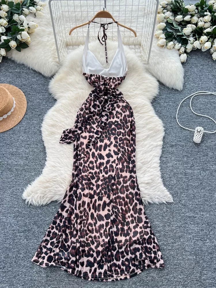 Double trouble halter dress CD785 image