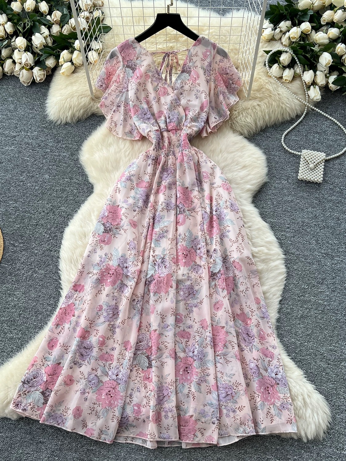 Ariel fireworks print dress CD15 image