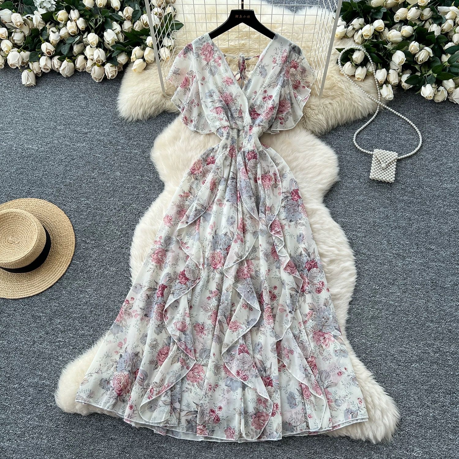 Ariel fireworks print dress CD15 image