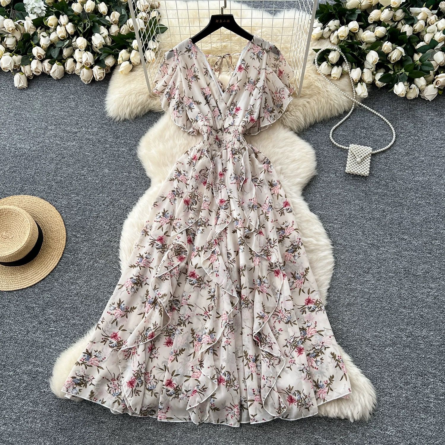 Ariel fireworks print dress CD15 image