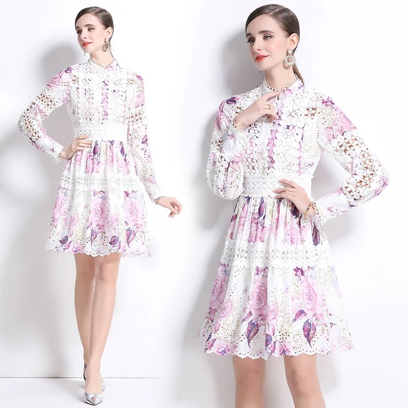 Posh and elegant lace dress ED249 image