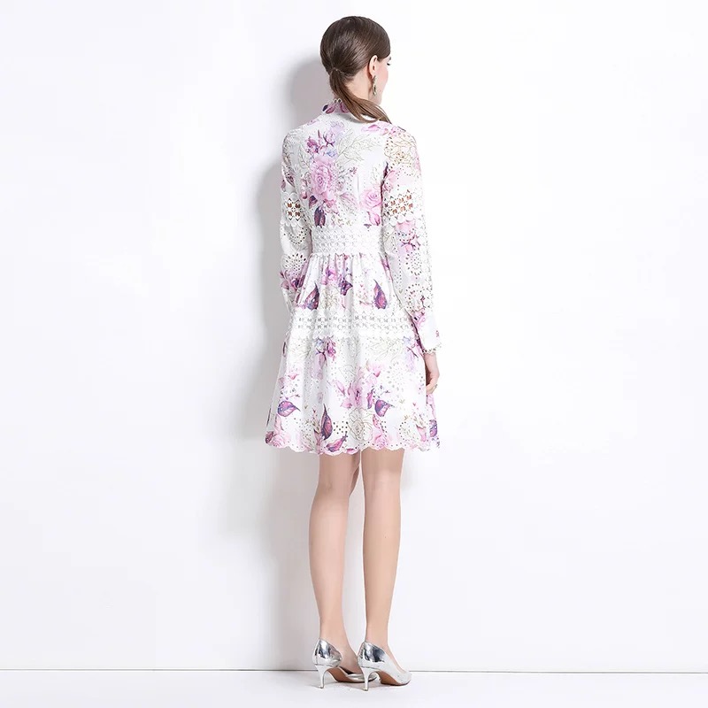 Posh and elegant lace dress ED249 image