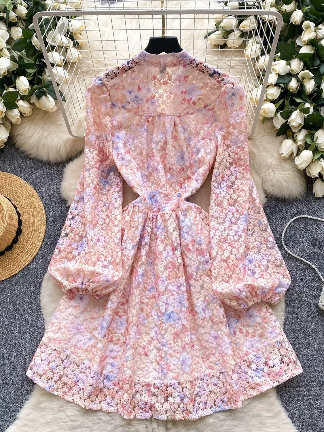 Night goddess lace dress CD410 image