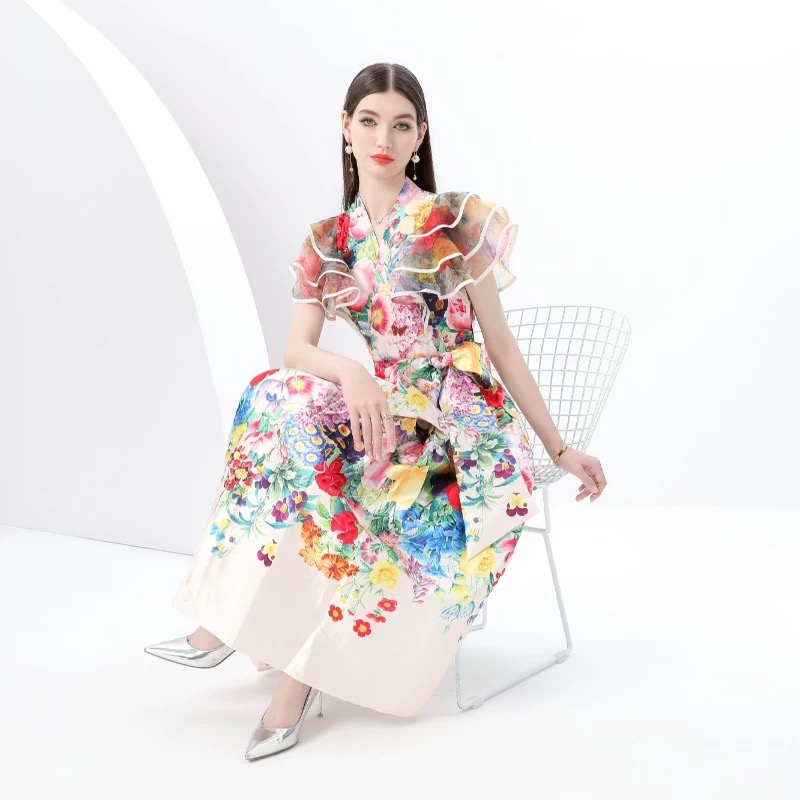 Send me flowers floral dress ED208 image