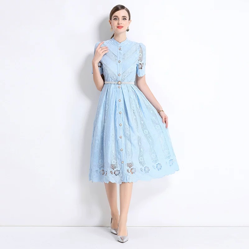 Be more authentic lace dress FD368 image