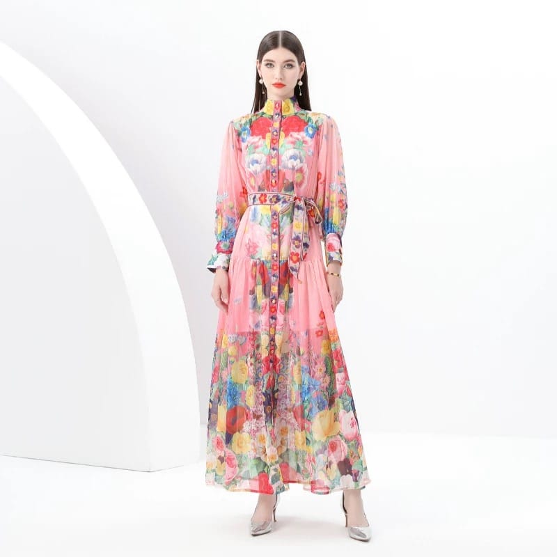 Prettiest in the room print dress ED200 image