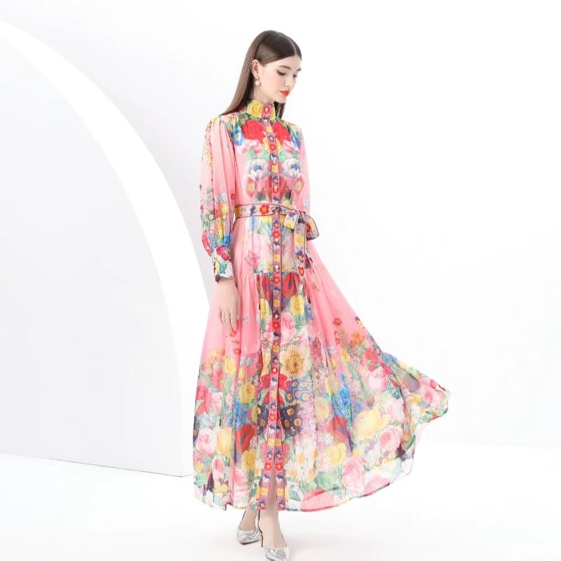 Prettiest in the room print dress ED200 image