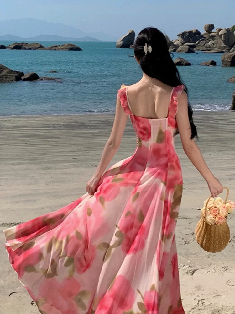 Slipped into comfort floral dress CD727 image