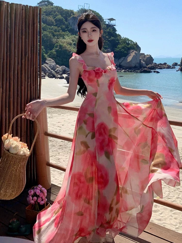 Slipped into comfort floral dress CD727 image