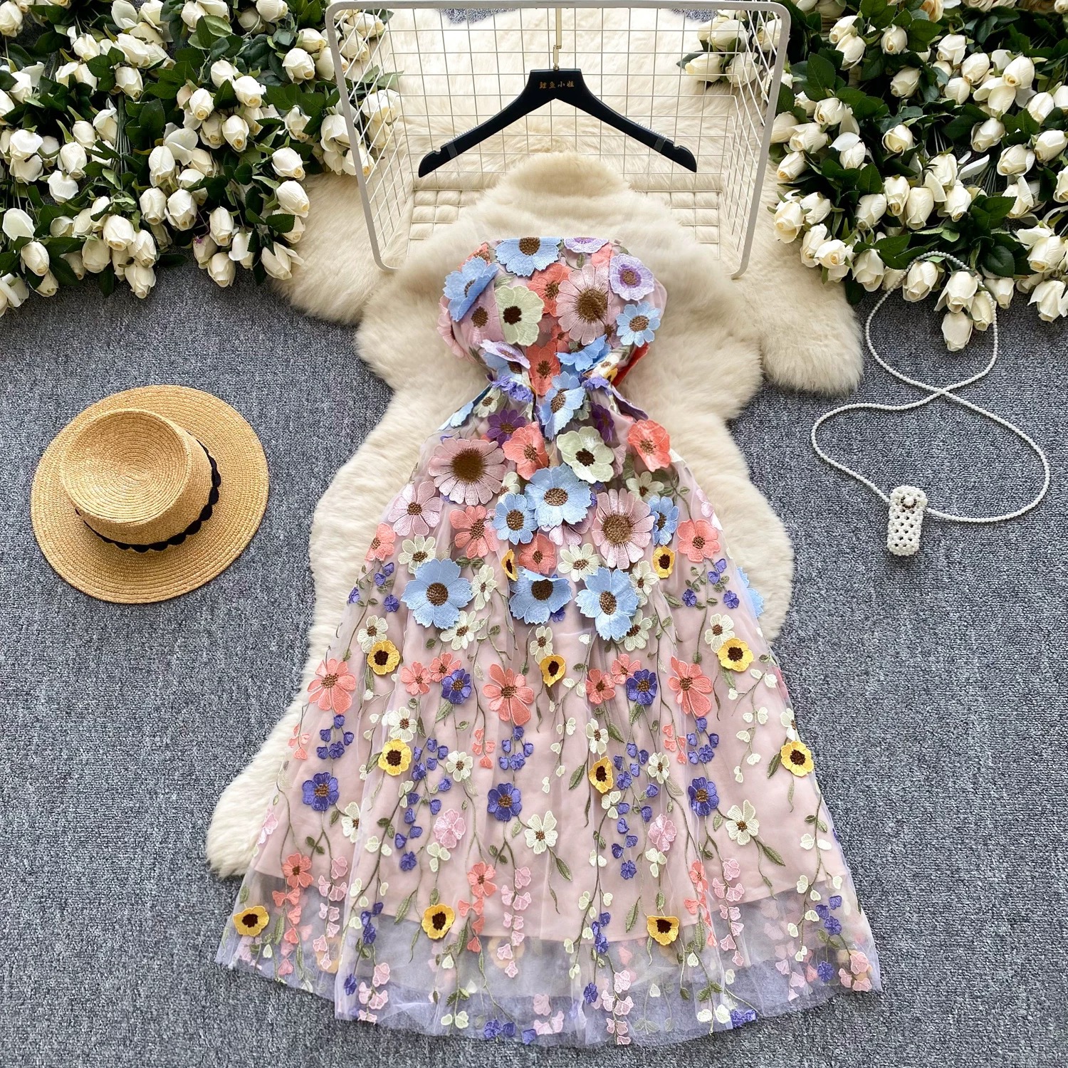 Care for the flare lace dress EVD258 image