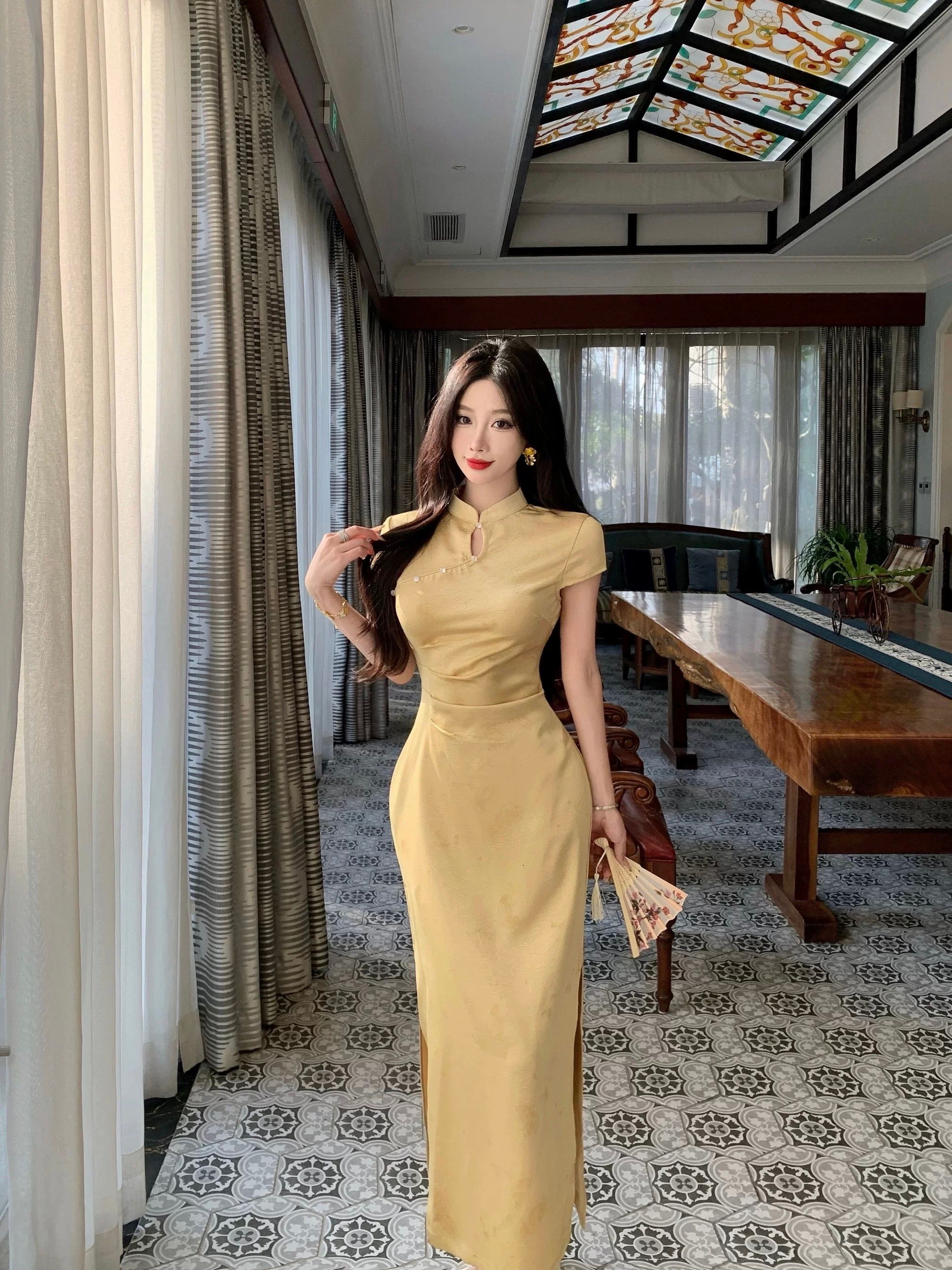 Collecting shells qipao dress Q223 image