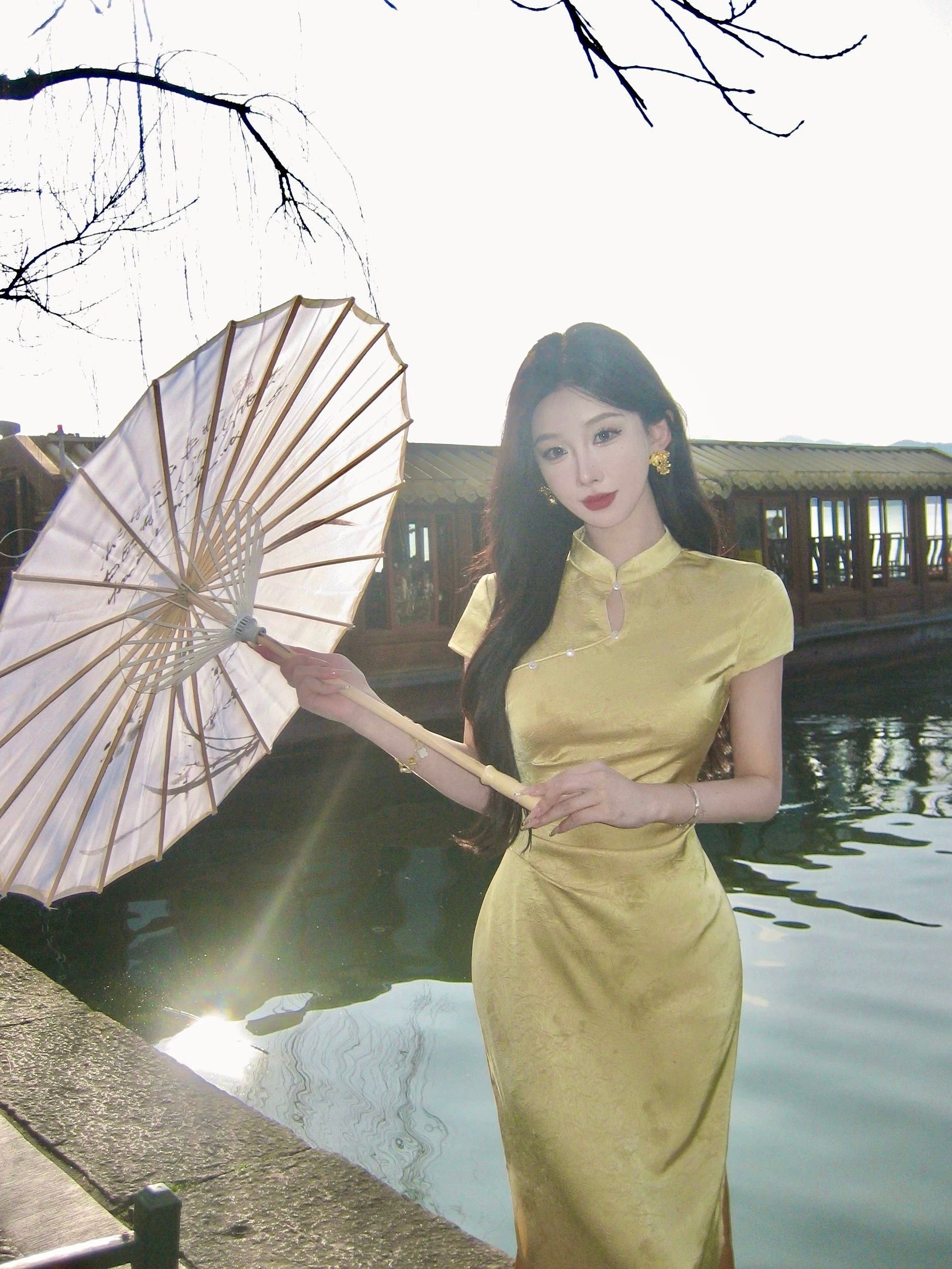 Collecting shells qipao dress Q223 image