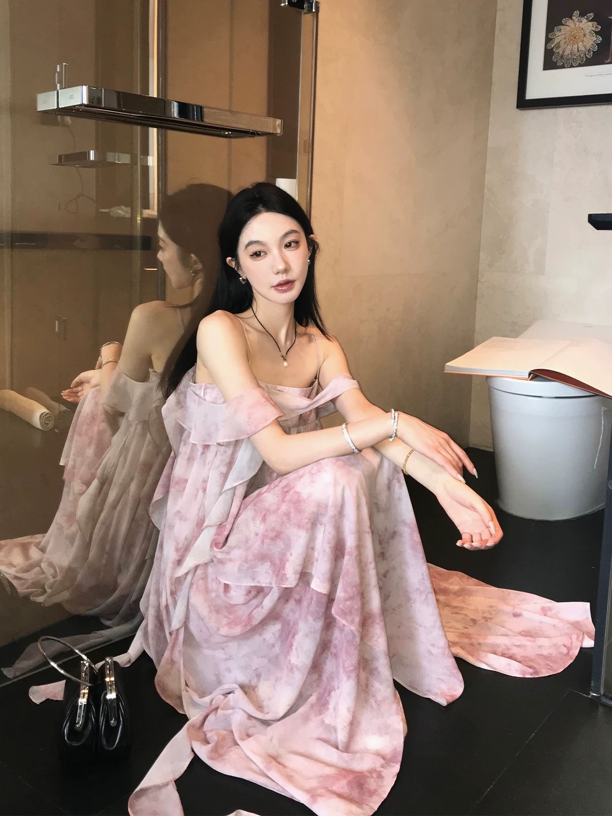 Night out off shoulder dress CD769 image