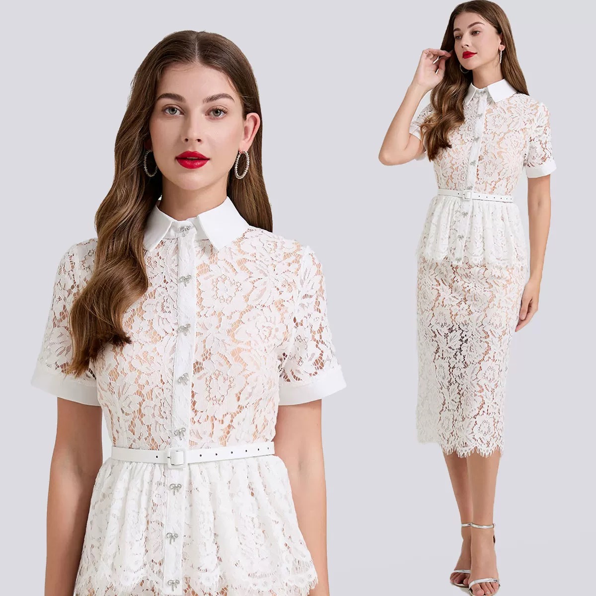 Leaping into you lace dress FBC281 image