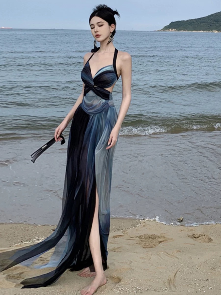 Let me know halter dress CD747 image