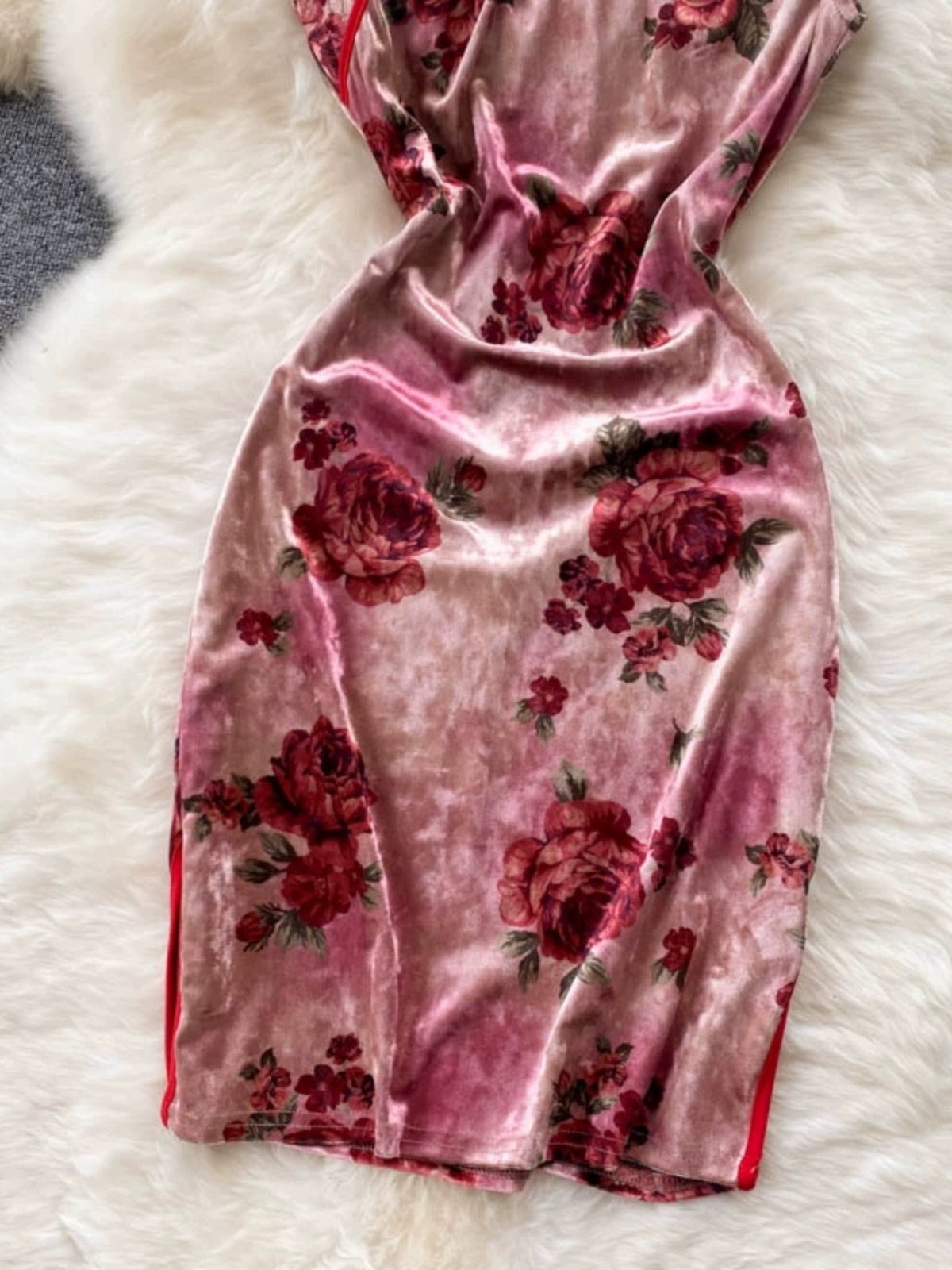 Looking curvy qipao dress Q108 image