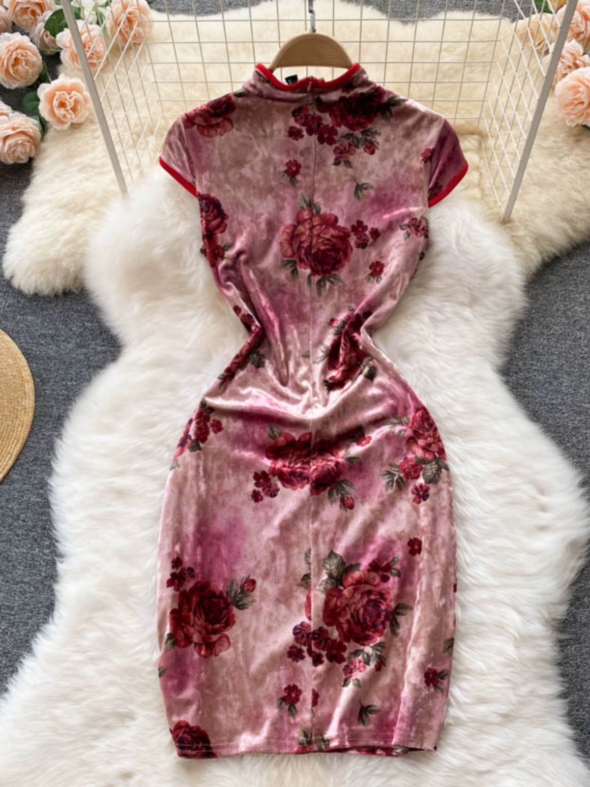 Looking curvy qipao dress Q108 image