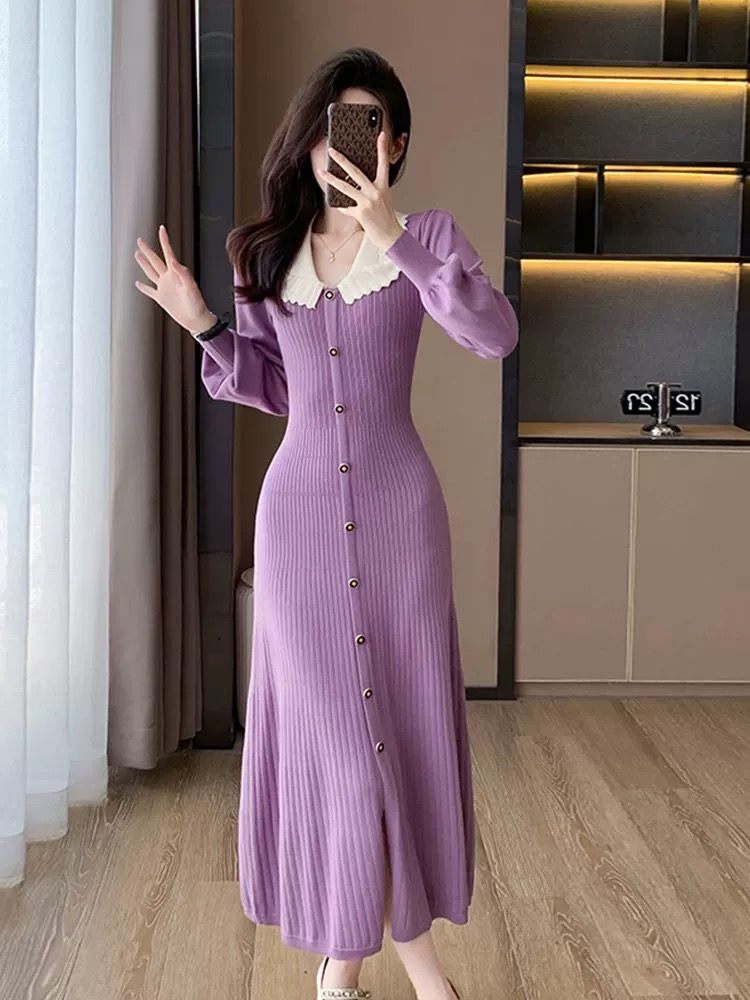 Cross your heart knitted dress KD207 image