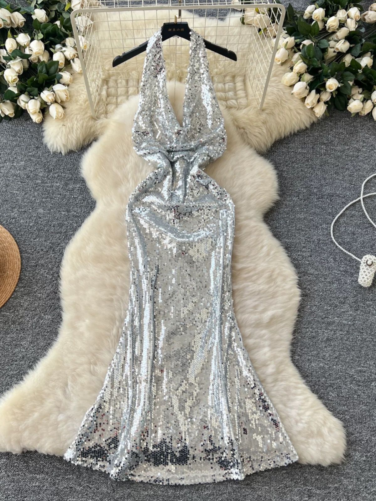 Whirlwind romance sequin dress EVD226 image