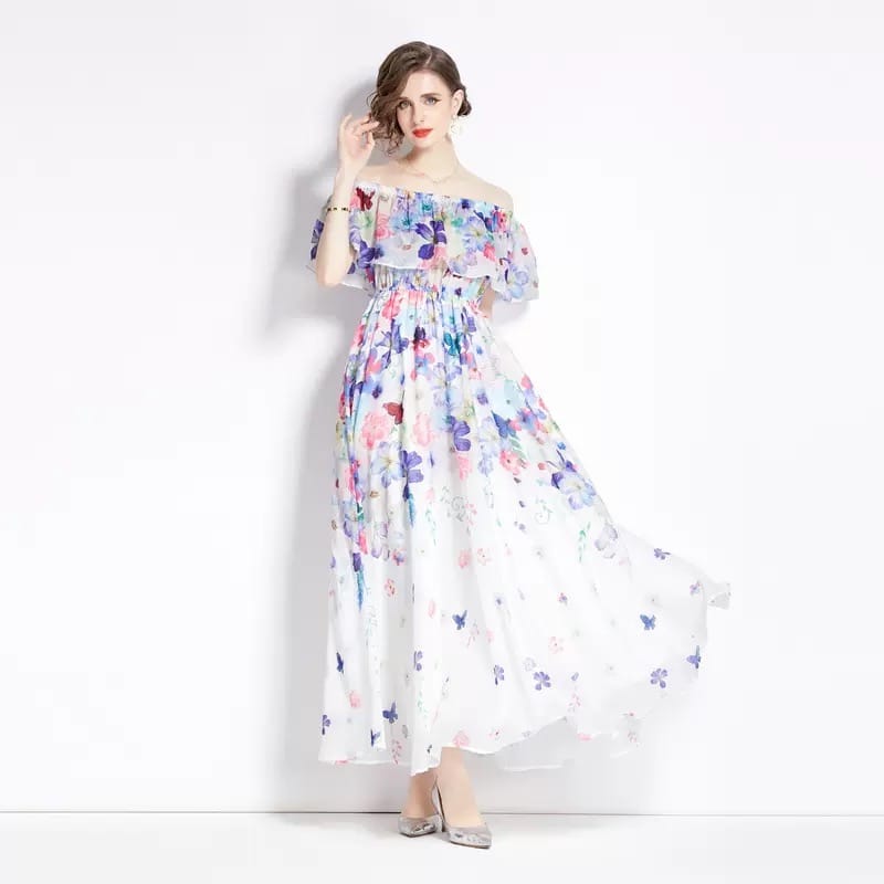 Same day different girl floral dress CD770 image