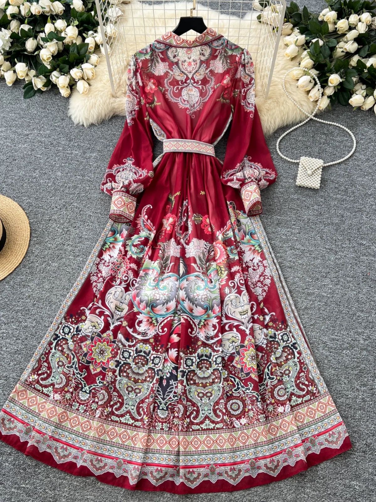 New cutie on the block print dress ED185 image