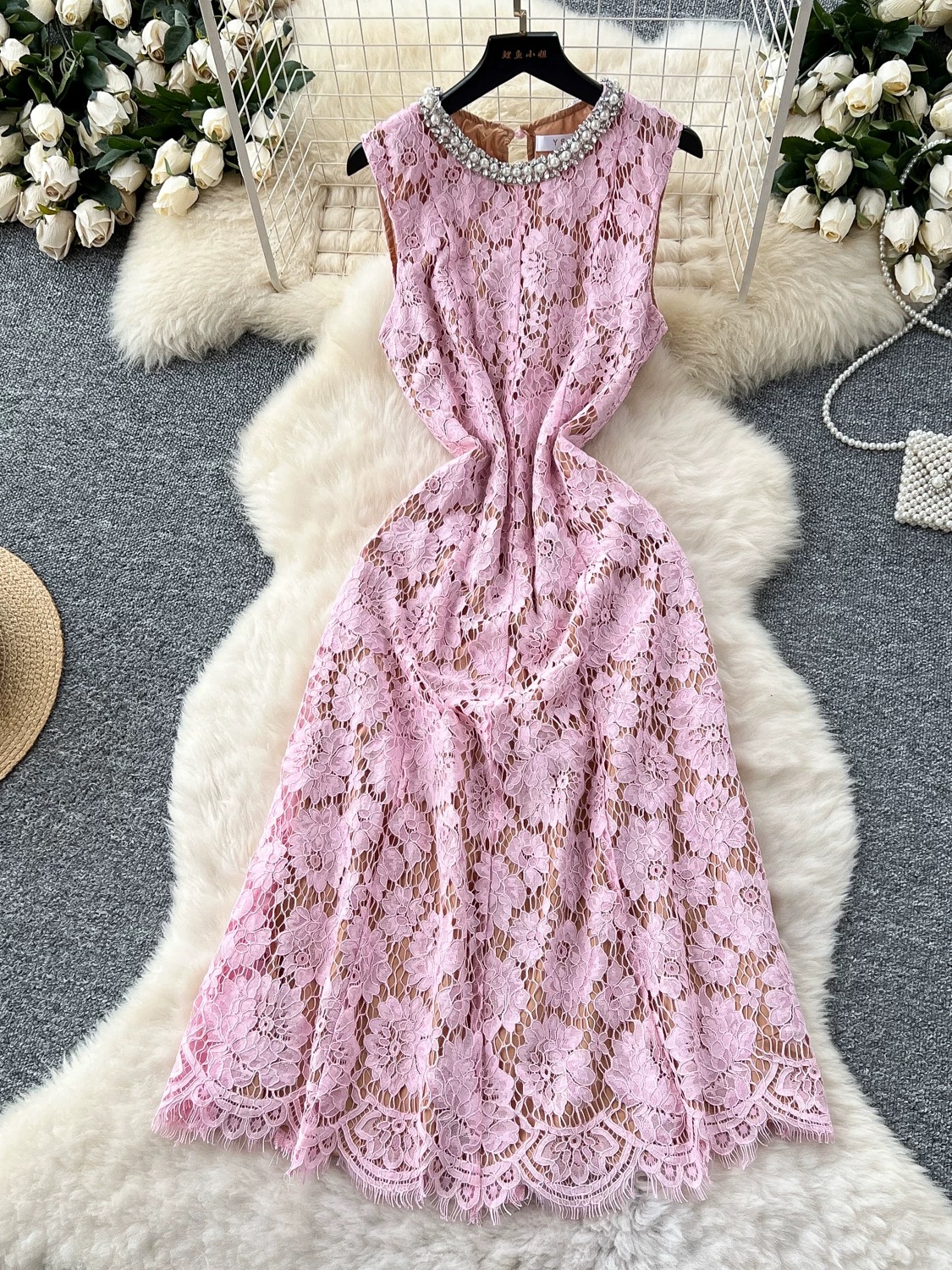 Yours truly royal lace dress  FD458 image