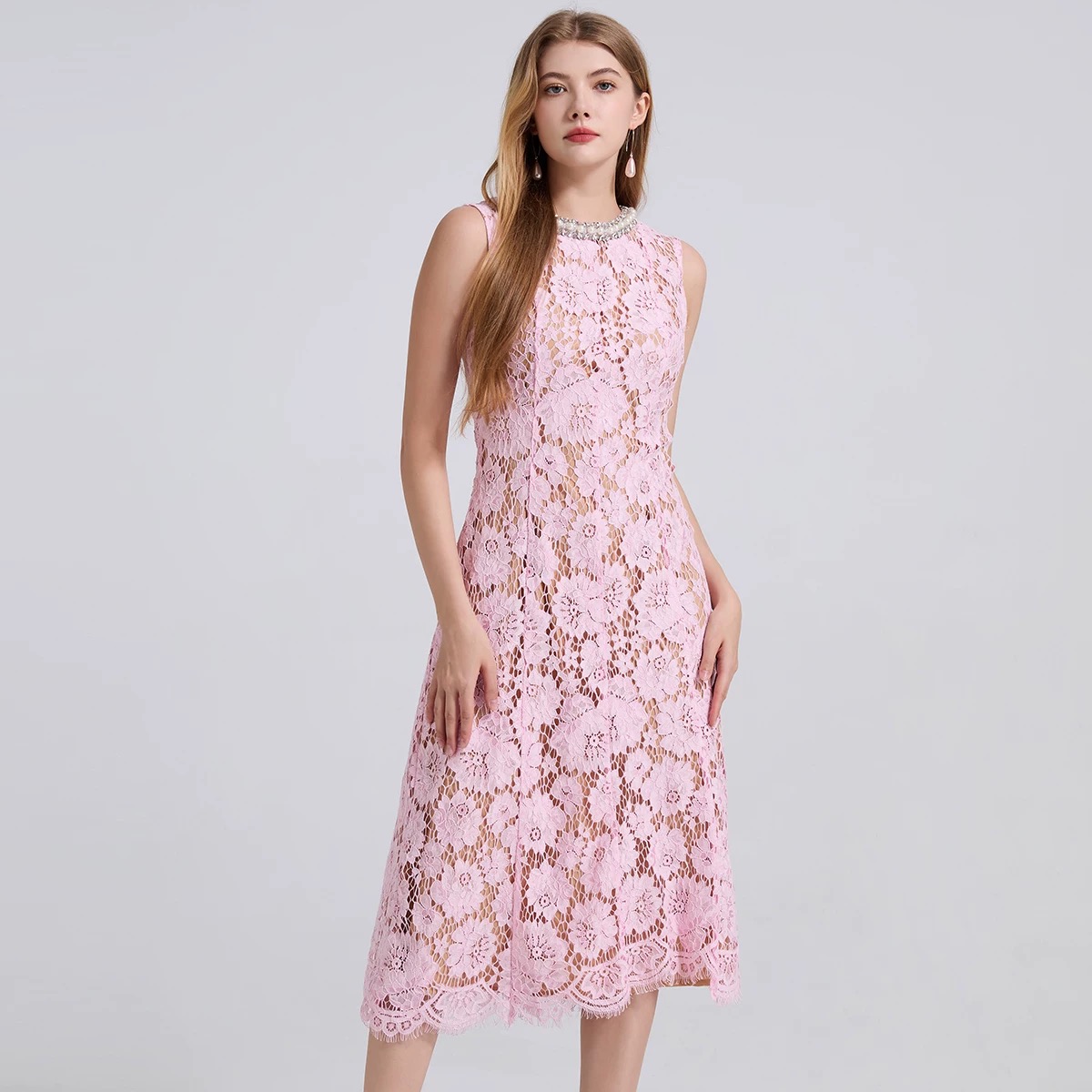 Yours truly royal lace dress  FD458 image