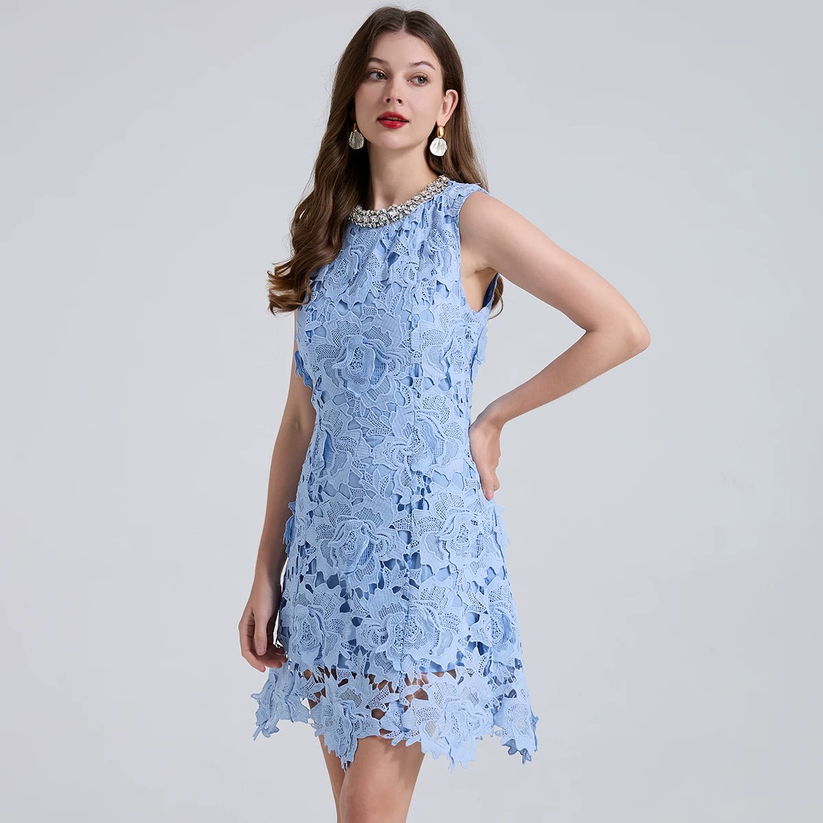 Set the mood lace dress FD457 image