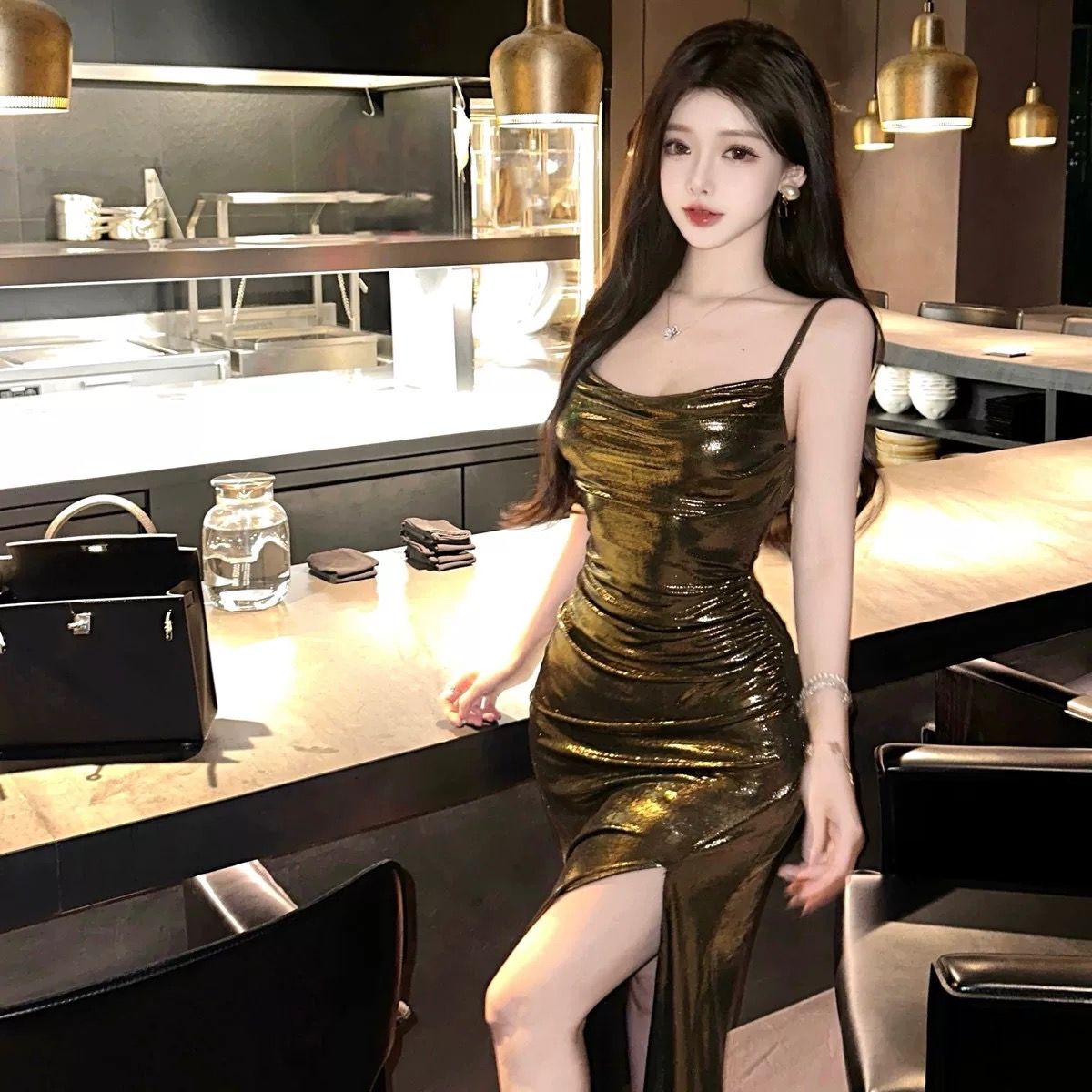 Beauty secrets metallic Tokyo dress CD1639 image
