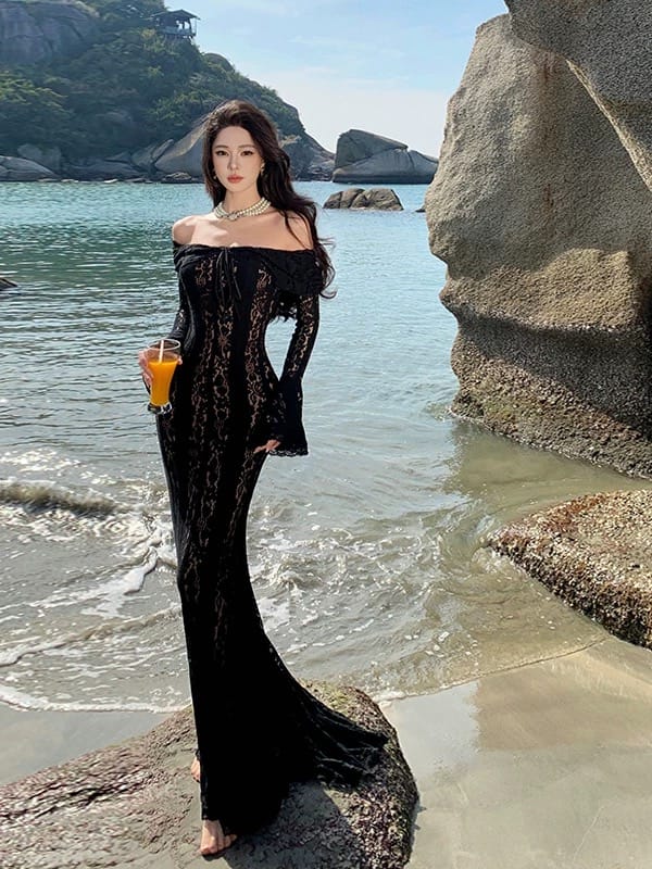 Simple and sweet lace dress CD1638 image