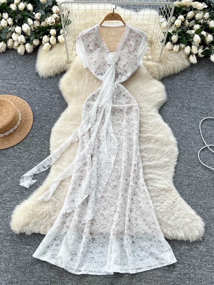 Evening date lace dress FD518 image