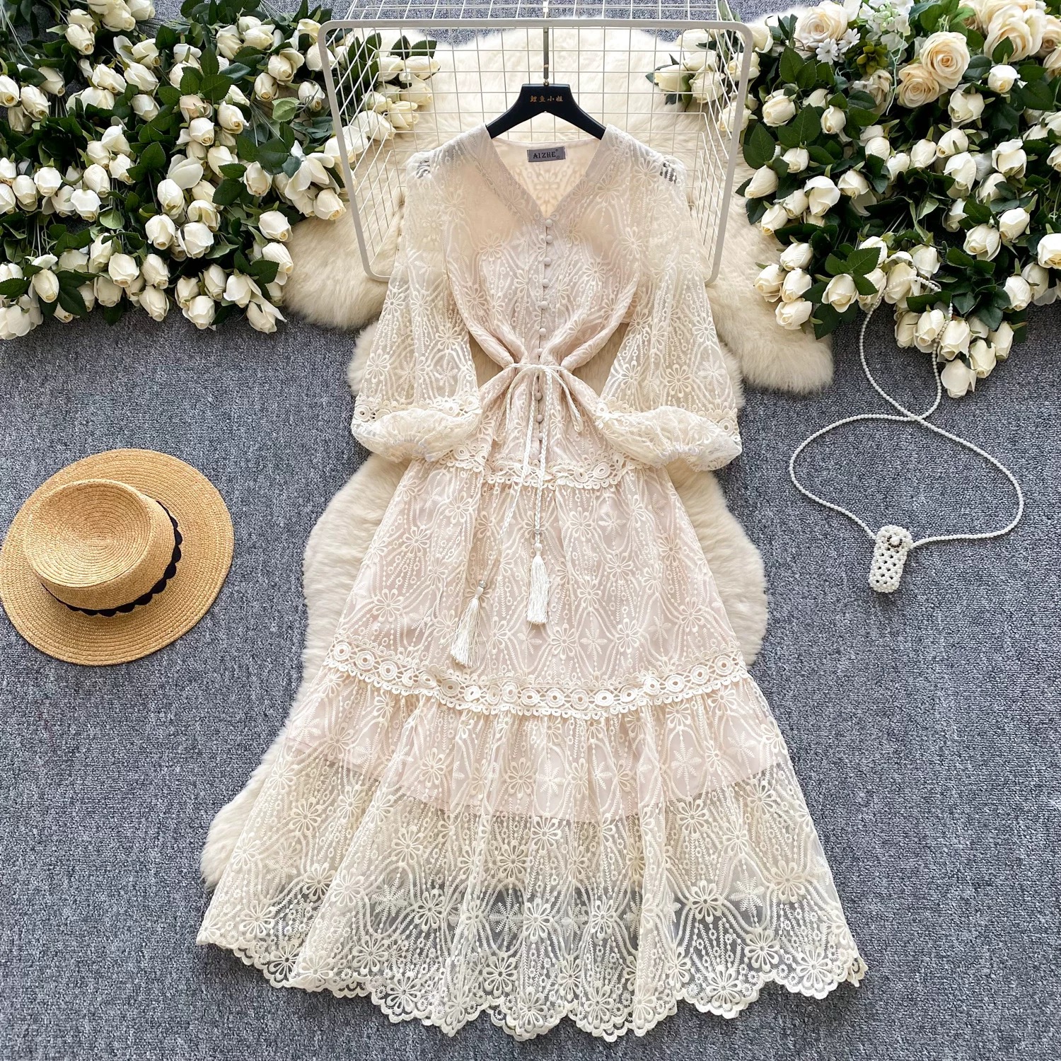 Most daring lace dress FD350 image