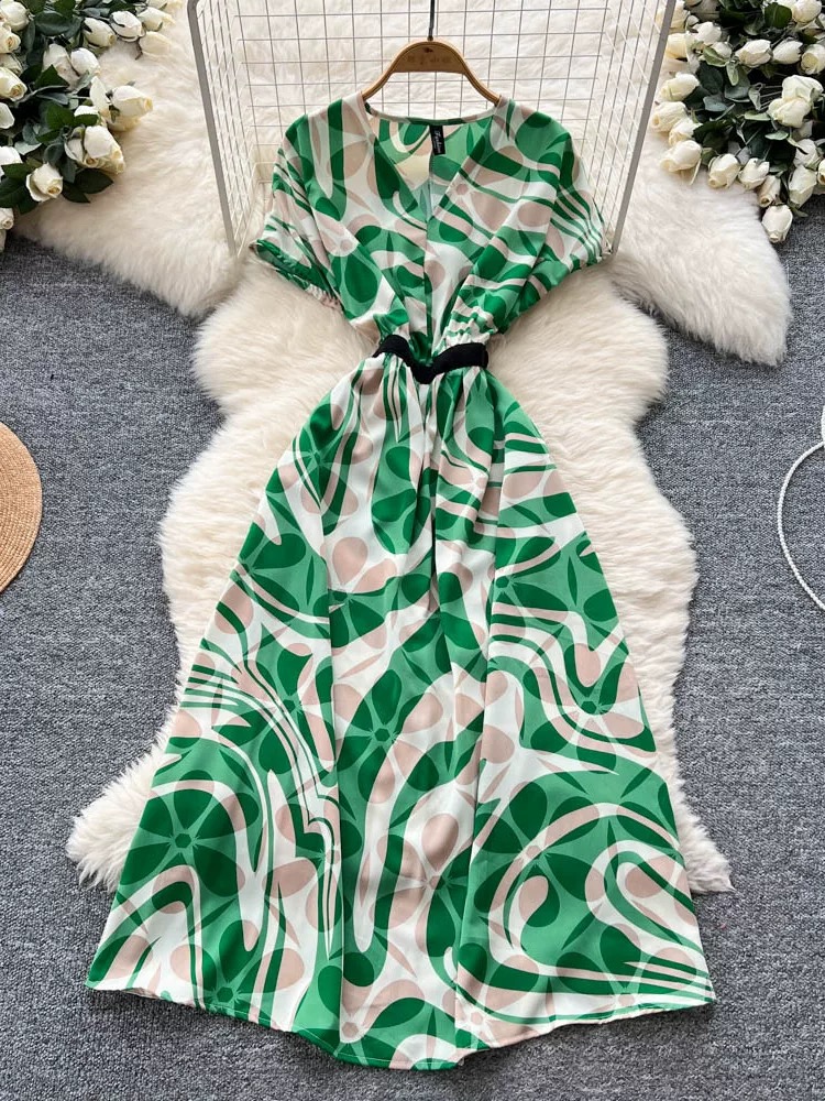 Her name was Elsa print dress CD94 image