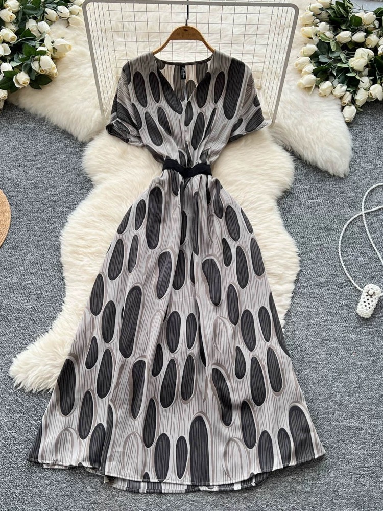 Her name was Elsa print dress CD94 image