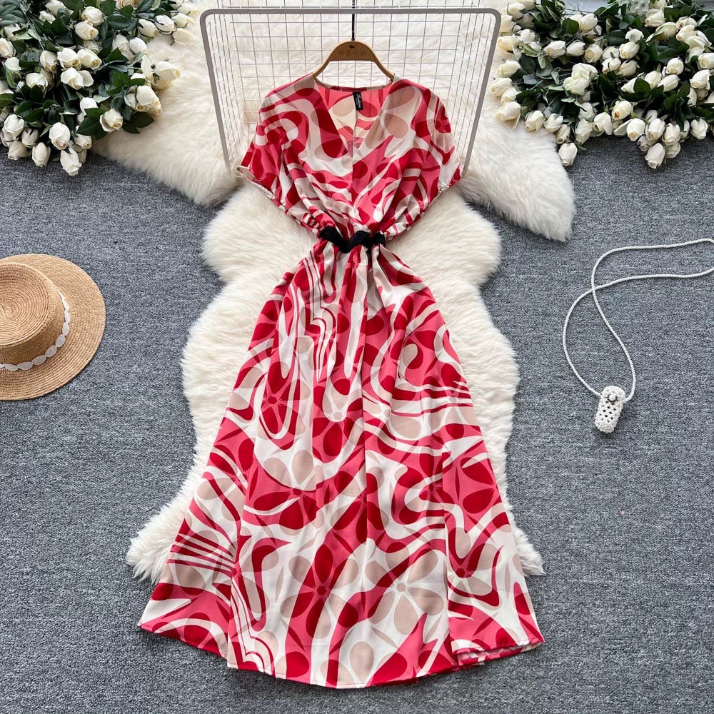 Her name was Elsa print dress CD94 image