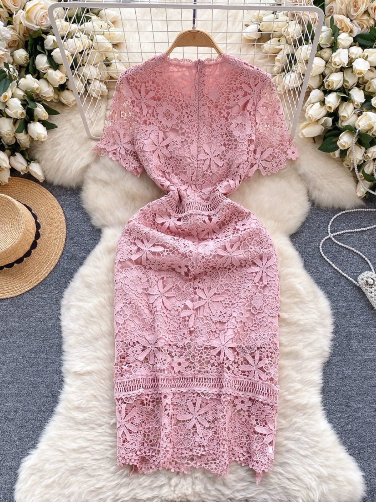 Mykonos goddess lace dress EBC173 image
