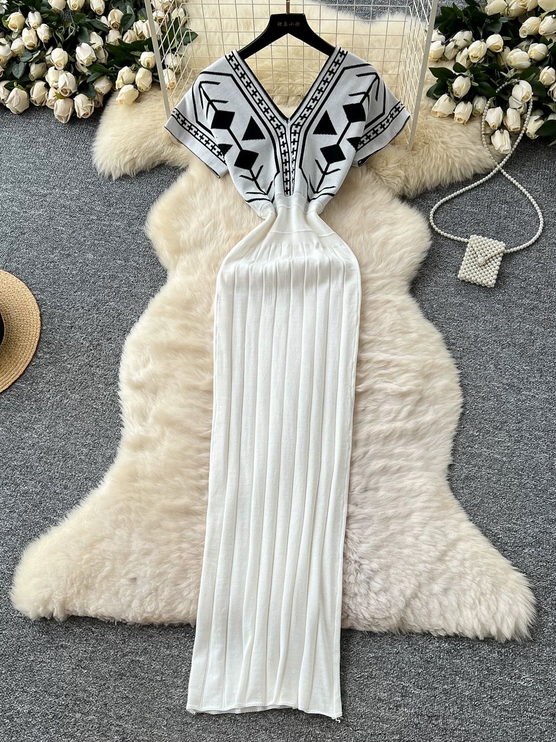 Remember when healed knitted dress KBC159 image