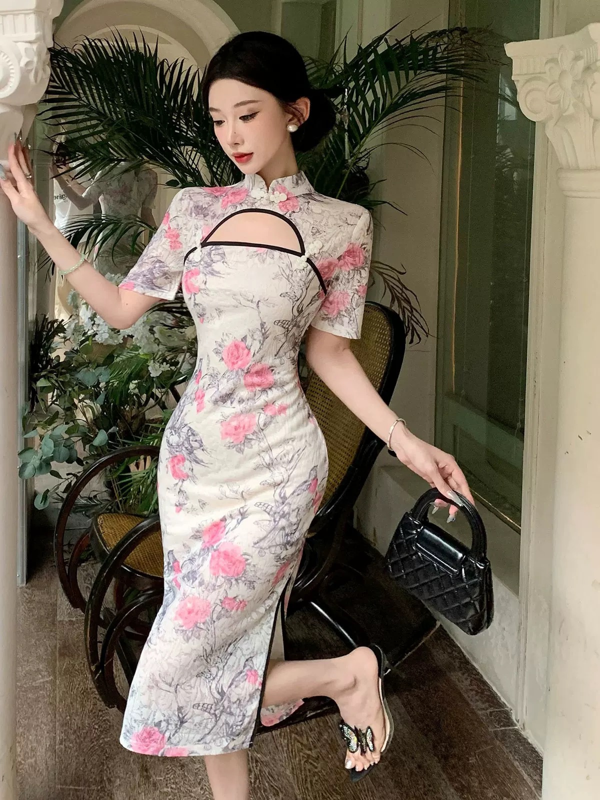 Send me a postcard qipao dress Q222 image