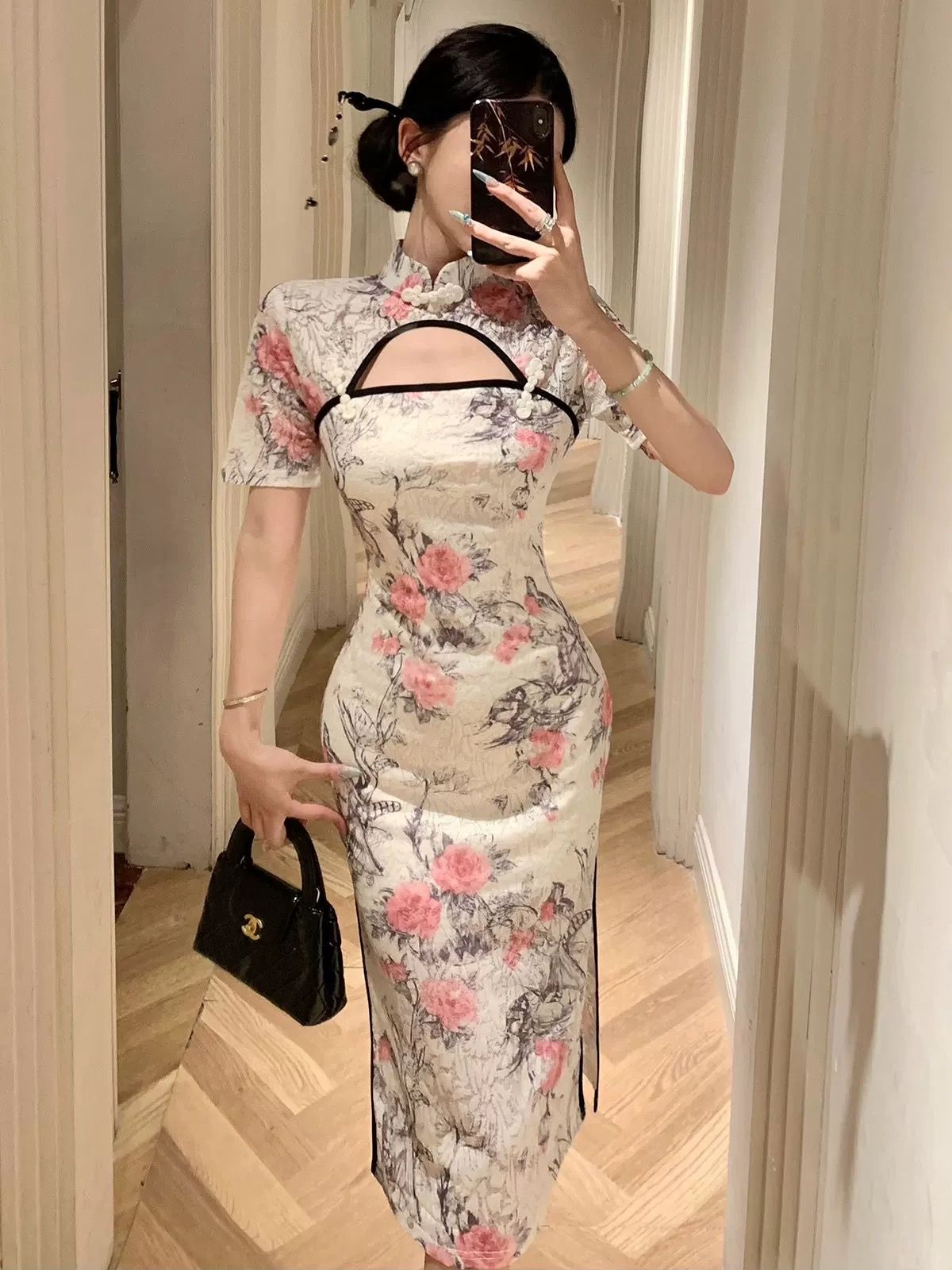 Send me a postcard qipao dress Q222 image